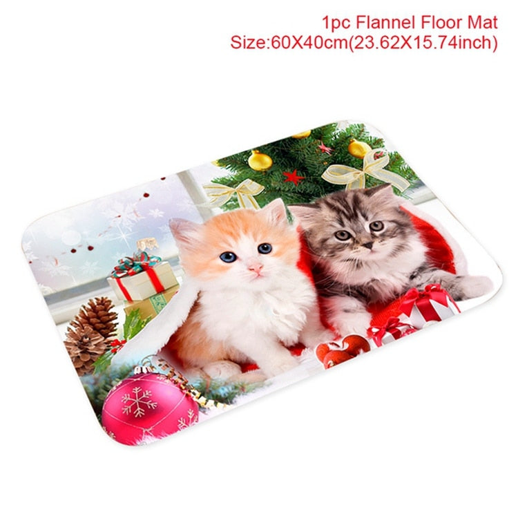 Christmas Doormat Santa Claus Carpet Merry Christmas Decorations For Home 2022 Xmas Navidad Natal Gifts Happy New Year 2023