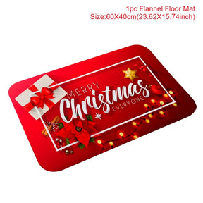 Christmas Doormat Santa Claus Carpet Merry Christmas Decorations For Home 2022 Xmas Navidad Natal Gifts Happy New Year 2023