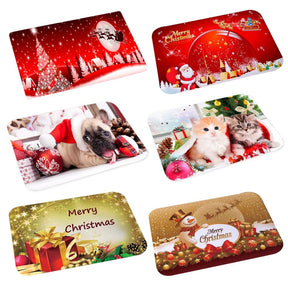 Christmas Doormat Santa Claus Carpet Merry Christmas Decorations For Home 2022 Xmas Navidad Natal Gifts Happy New Year 2023