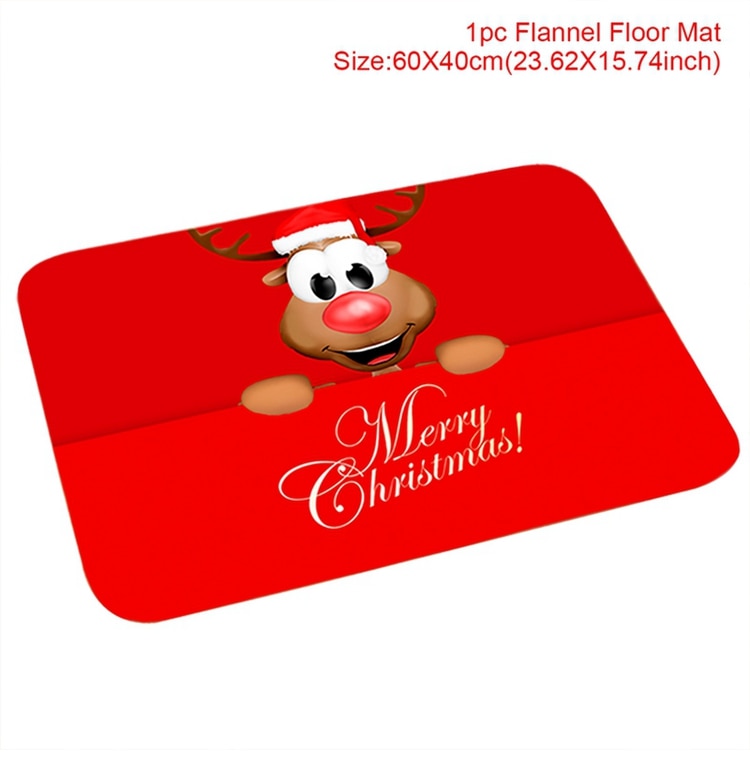 Christmas Doormat Santa Claus Carpet Merry Christmas Decorations For Home 2022 Xmas Navidad Natal Gifts Happy New Year 2023