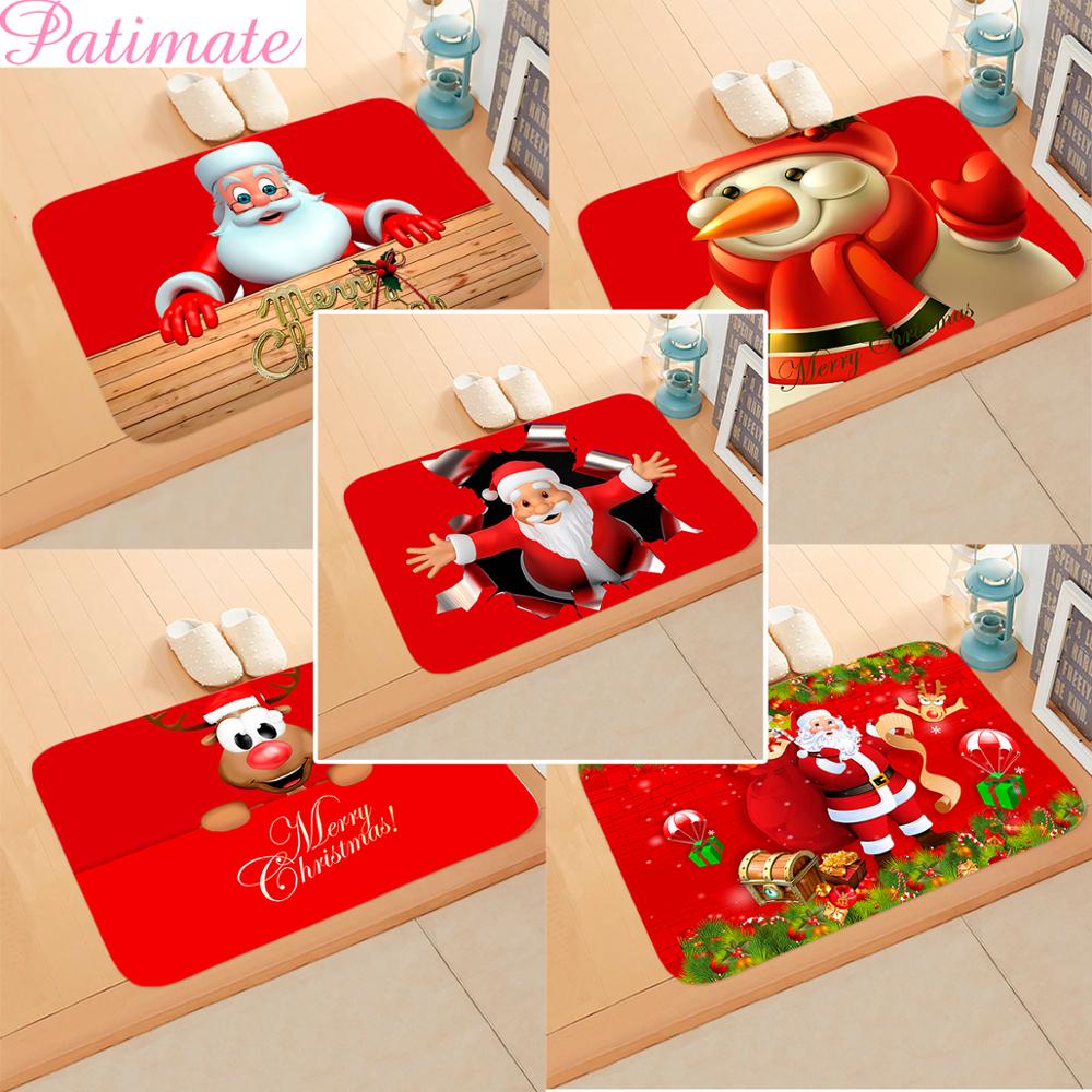 Christmas Doormat Santa Claus Carpet Merry Christmas Decorations For Home 2022 Xmas Navidad Natal Gifts Happy New Year 2023