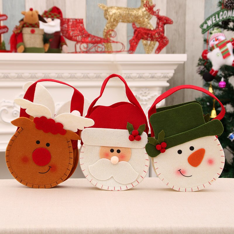 Christmas Eve Apple Bag Gift Bag Candy Bag Christmas Fruit Creative Small Gift Pouch Party Favor Bags Christmas Decoration