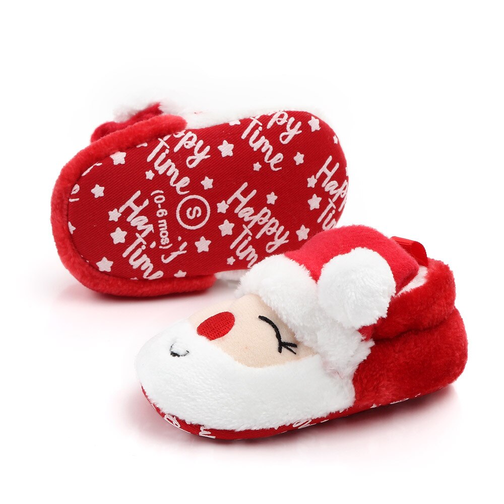 Christmas Gift Baby Girls Shoes Baby Boy Cute Soft-soled Non-slip Shoes Newborn Shoes Soft-soled Toddler Shoes Baby Crib Shoes