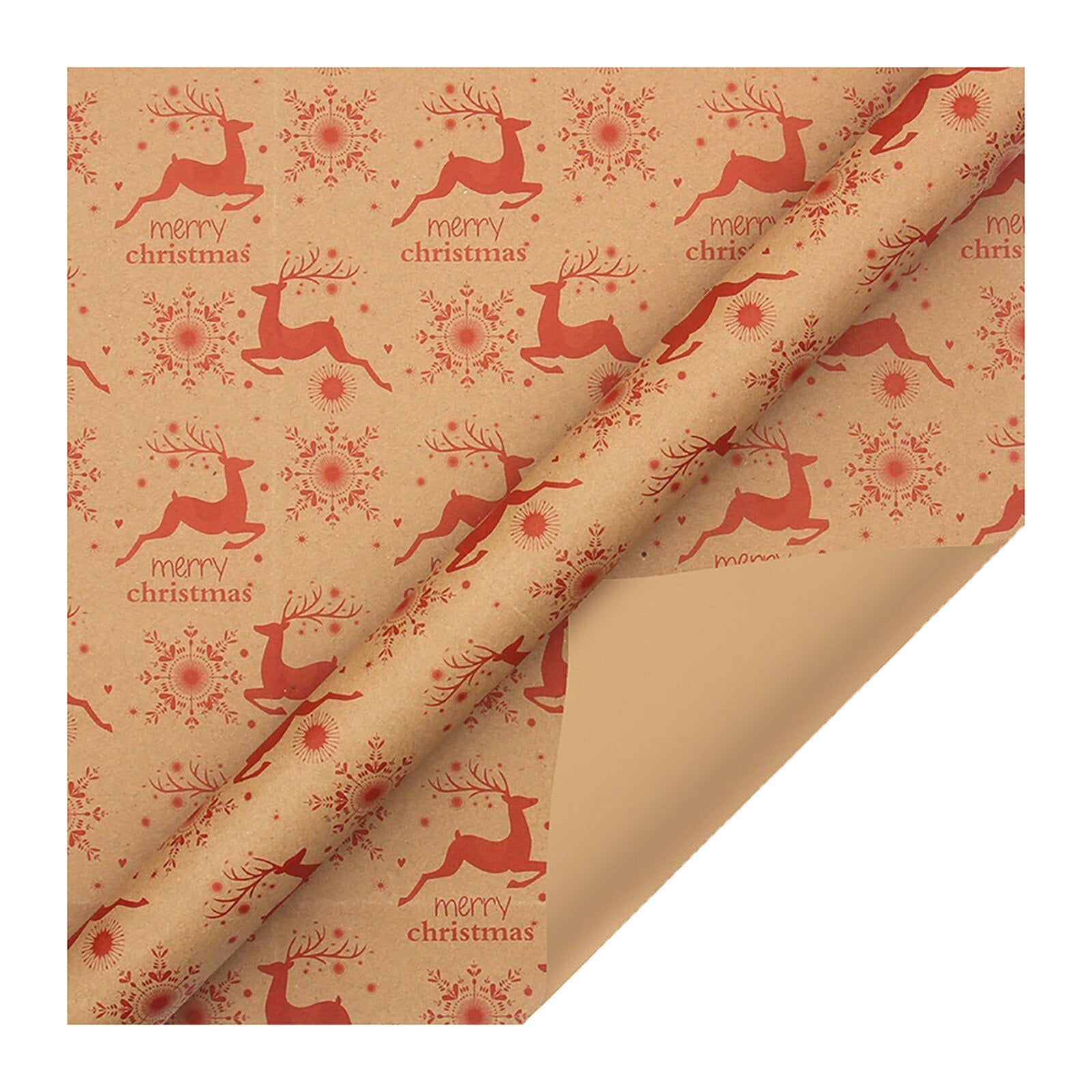 Christmas Gift Wrapping Paper Santa Claus Snowflake Pattern Gift Wrap Artware Kraft Paper Christmas Decorative Gift Packaging