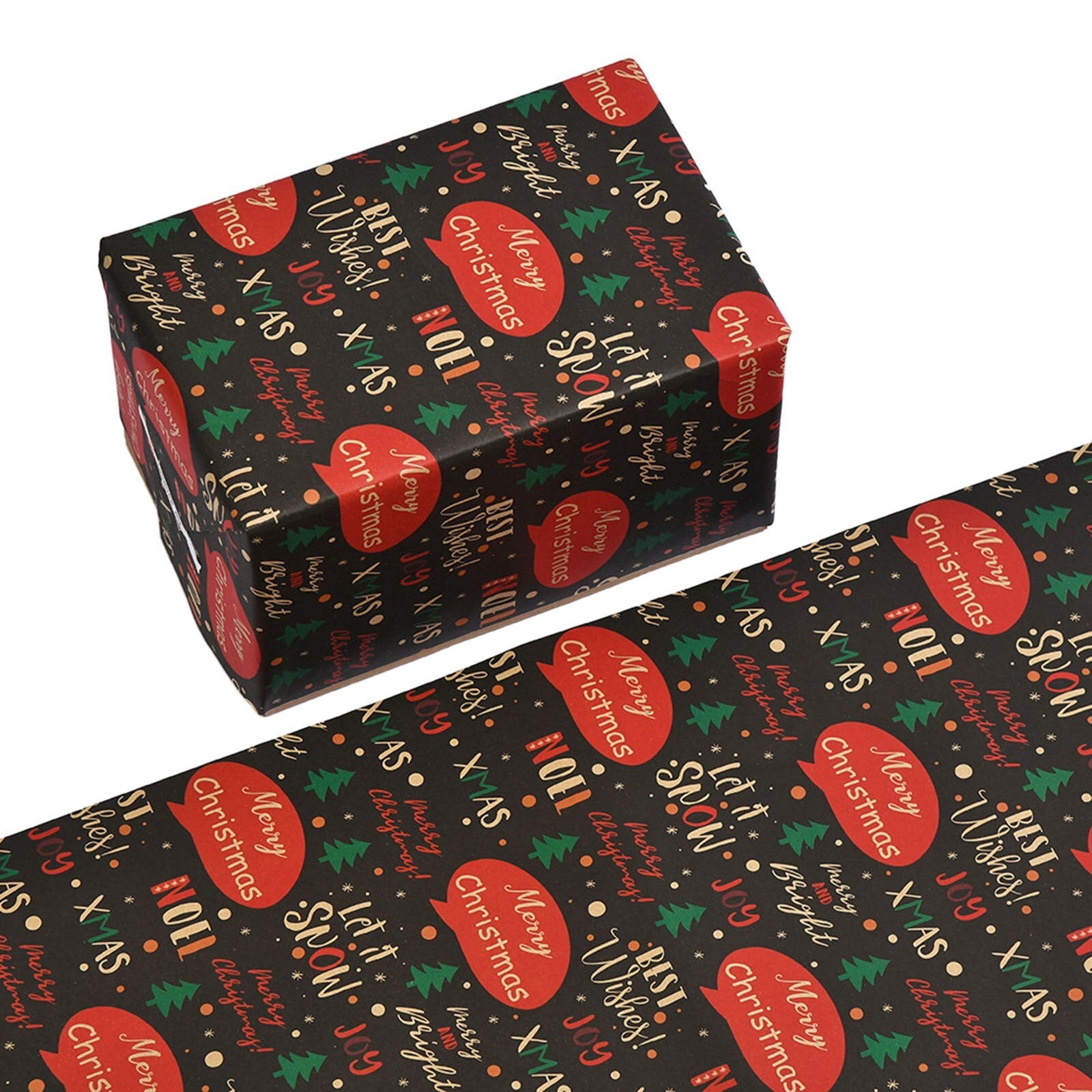Christmas Gift Wrapping Paper Santa Claus Snowflake Pattern Gift Wrap Artware Kraft Paper Christmas Decorative Gift Packaging