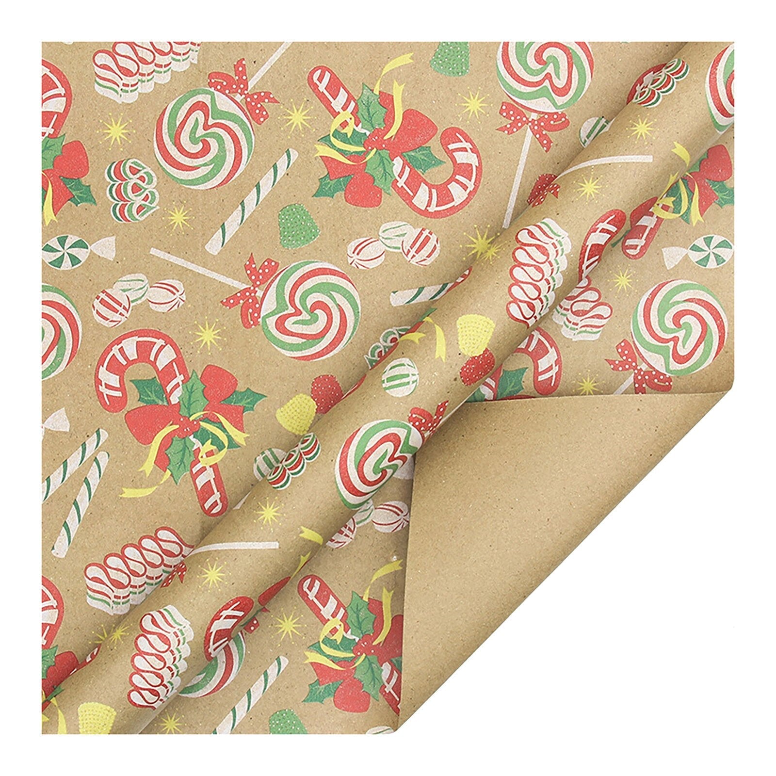 Christmas Gift Wrapping Paper Santa Claus Snowflake Pattern Gift Wrap Artware Kraft Paper Christmas Decorative Gift Packaging