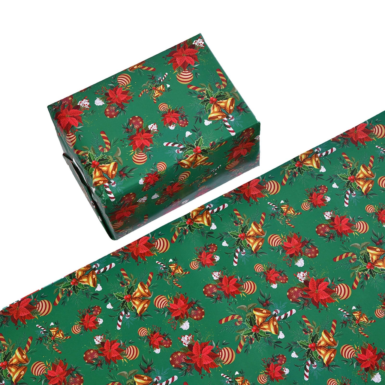 Christmas Gift Wrapping Paper Santa Claus Snowflake Pattern Gift Wrap Artware Kraft Paper Christmas Decorative Gift Packaging