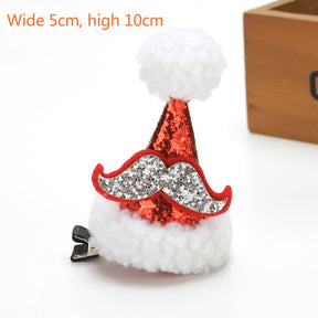 Christmas Hair Clips for Girls Festival Gift Hat Hairpin Cute Deer Pine Cones Ear Hairpins Adult Headwear Hair Accessories