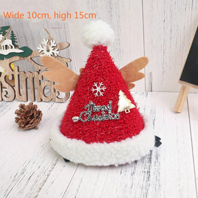 Christmas Hair Clips for Girls Festival Gift Hat Hairpin Cute Deer Pine Cones Ear Hairpins Adult Headwear Hair Accessories