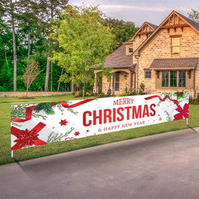 Christmas Outdoor Banner Flag Christmas Decoration For Home 2022 Xmas Ornaments Gifts Navidad Noel Natal Happy New Year 2023