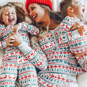 Christmas Pajamas Family Matching 2022 New Year Father Mother Kids Baby Look Clothes Set Dad Mom And Daughter Son Pyjamas Outfit