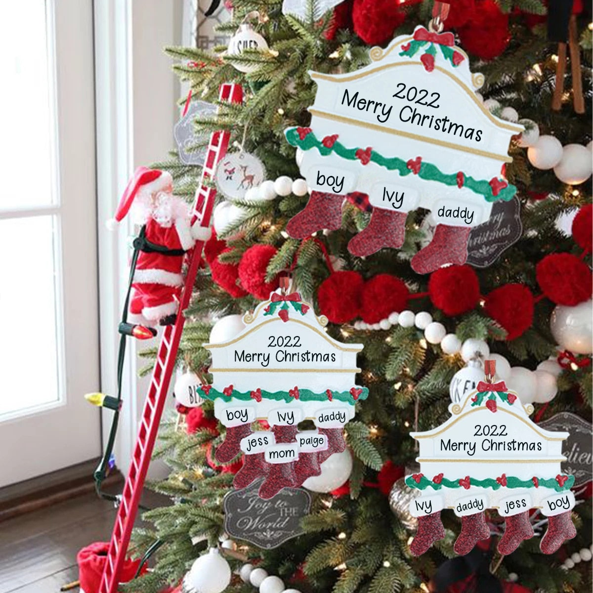 Christmas Pendant DIY Personal Family Christmas Decorations For Home 2022 Navidad Christmas Tree Hanging Ornament New Year 2023