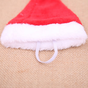 Christmas Small Plush Santa Hat for Pet Dog Cat Hat Merry Christmas Decorations For Home Cap Noel Navidad Happy New Year Gift