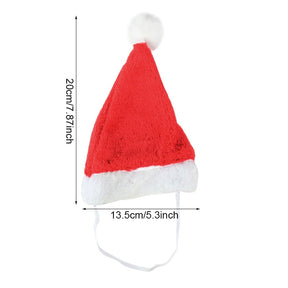 Christmas Small Plush Santa Hat for Pet Dog Cat Hat Merry Christmas Decorations For Home Cap Noel Navidad Happy New Year Gift