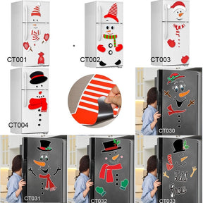 Christmas Snowman Magnetic Fridge Stickers Merry Christmas Decorations for Home 2022 Christmas Gift New Year Noel 2023 Navidad