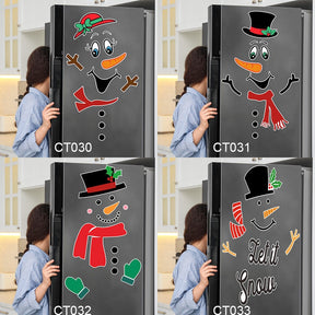 Christmas Snowman Magnetic Fridge Stickers Merry Christmas Decorations for Home 2022 Christmas Gift New Year Noel 2023 Navidad