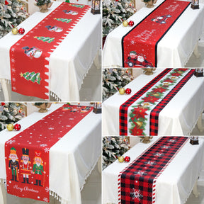 Christmas Table Runner Christmas Decoration For Home Tablecloth 2022 Navidad Noel Kerst Xmas Gifts New Year 2023 Natal