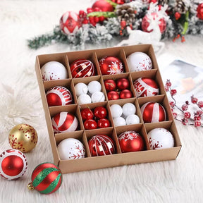 Christmas Tree Balls 42pcs 6cm Big Christmas Ball  Multicolor Ball Decorations Christmas Tree Ornaments Set for Home Party