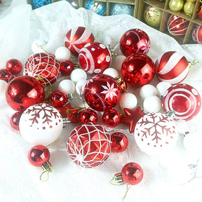Christmas Tree Balls 42pcs 6cm Big Christmas Ball  Multicolor Ball Decorations Christmas Tree Ornaments Set for Home Party