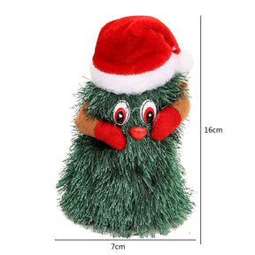 1PCS Christmas Tree Dolls Rotating Dancing Singing Cute Electric Xmas Tree Doll Funny Musical Electric Xmas Tree Toy Home Decoration