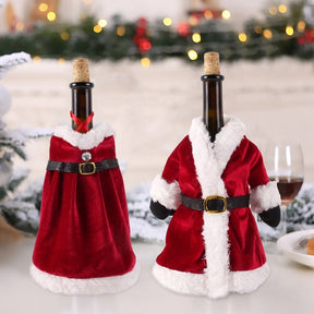 Christmas Wine Bottle Cover Merry Christmas Decorations For Home 2021 Natal Christmas Ornaments Xmas Gifts Happy New Year 2022