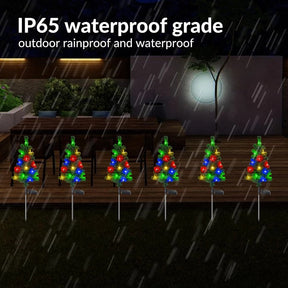 Christmas tree decorations Solar Led Light Outdoor Wall Lamp Waterproof  Sensor Garden Patio Porch New Year party Christmas Gift