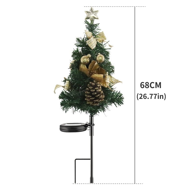 Christmas tree decorations Solar Led Light Outdoor Wall Lamp Waterproof  Sensor Garden Patio Porch New Year party Christmas Gift