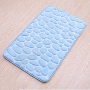 Cobblestone Embossed Bathroom Bath Mat Non-slip Carpets In Wash Basin Bathtub Side Floor Rug Shower Room Doormat Memory Foam Pad