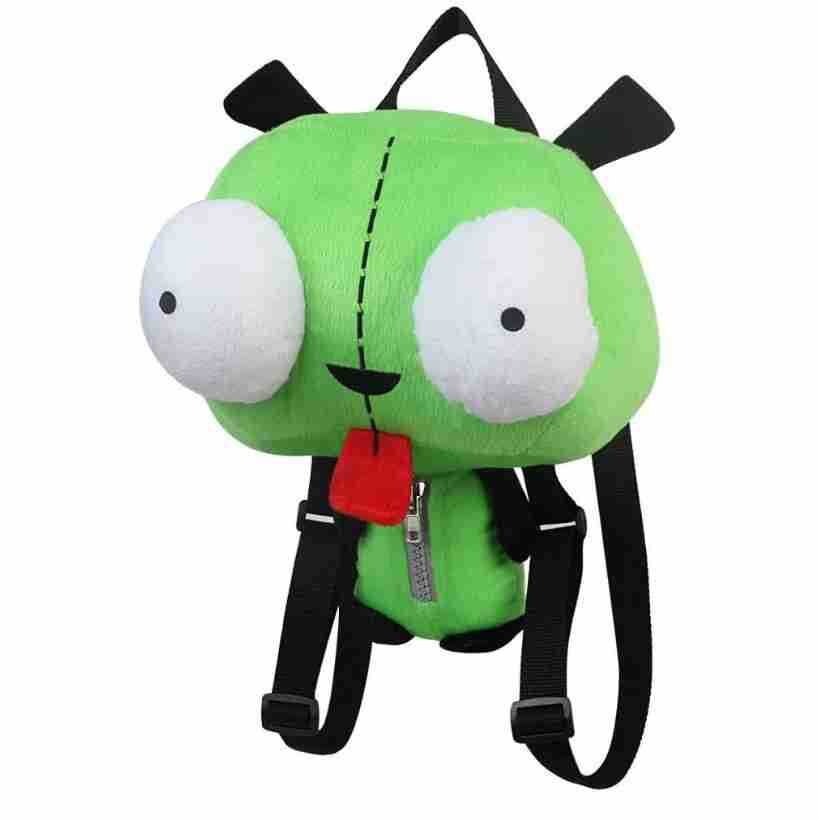 Creative Cartoon Stuffed Plush Backpack Dinosaur Shoulder Bag Alien Dog Backpack Birthday Party Gift Plush Toy Photography Props