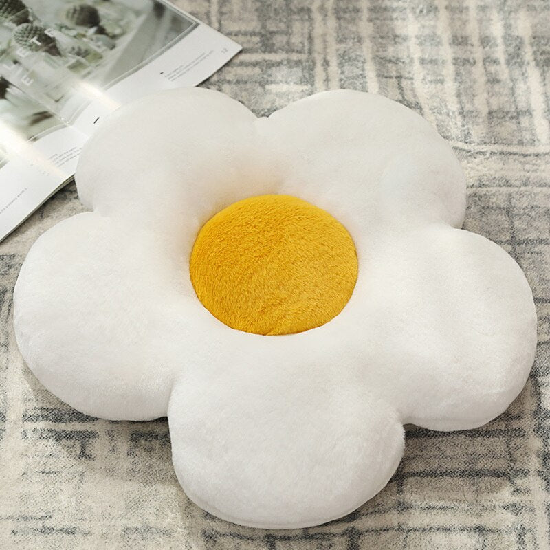 Cute Flower Plush Pillow Stuffed Soft Plant Flower Throw Pillow Cushion Home Sofa Decoration Pillow