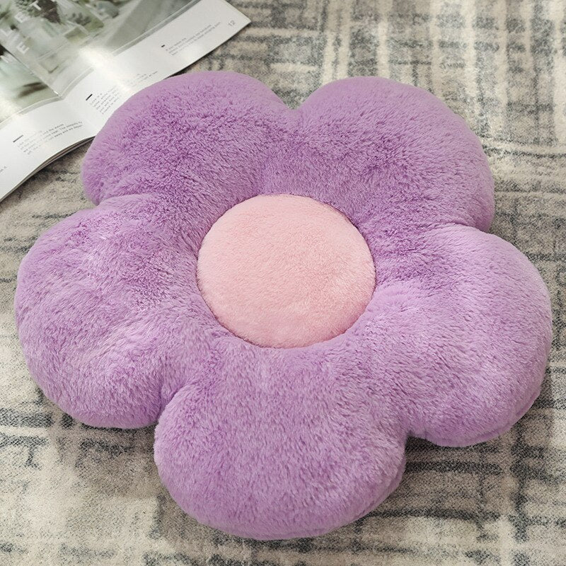 Cute Flower Plush Pillow Stuffed Soft Plant Flower Throw Pillow Cushion Home Sofa Decoration Pillow