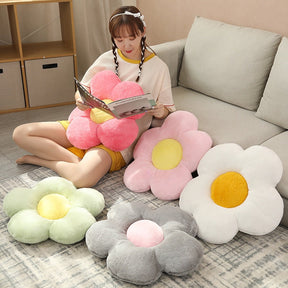 Cute Flower Plush Pillow Stuffed Soft Plant Flower Throw Pillow Cushion Home Sofa Decoration Pillow