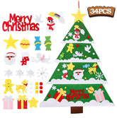 DIY Felt Christmas Tree Merry Christmas Decorations For Home 2022 Cristmas Ornament Xmas Navidad Gifts Santa Claus New Year Tree