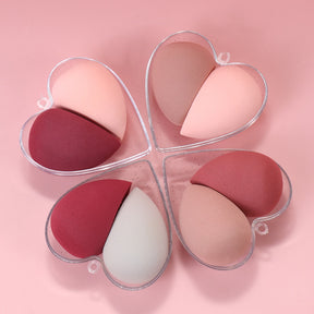 Different Sizes Makeup Sponge Dry&amp;Wet Use Cosmetic Puff Sponge maquiagem Foundation Powder Blush Beauty Tools with Storage Box