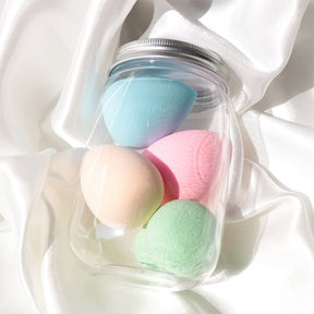 Different Sizes Makeup Sponge Dry&amp;Wet Use Cosmetic Puff Sponge maquiagem Foundation Powder Blush Beauty Tools with Storage Box