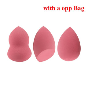 Different Sizes Makeup Sponge Dry&amp;Wet Use Cosmetic Puff Sponge maquiagem Foundation Powder Blush Beauty Tools with Storage Box