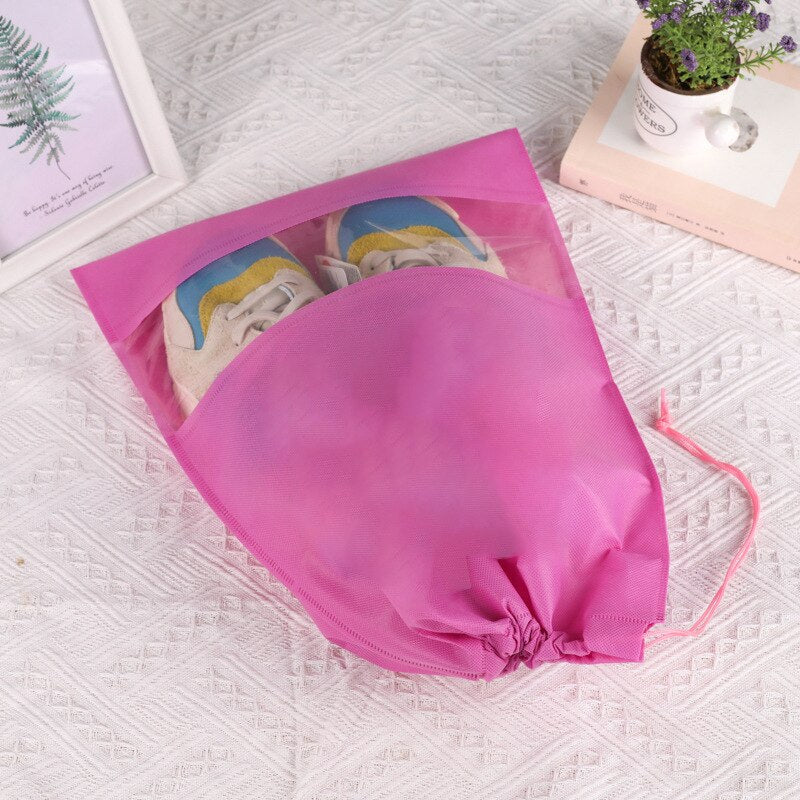 Dust-proof Rain Boots Storage Bag Portable Shoes Organizer Zipper Pouch Travel Shoes Protection Holder Bag Closet Organizer Bag