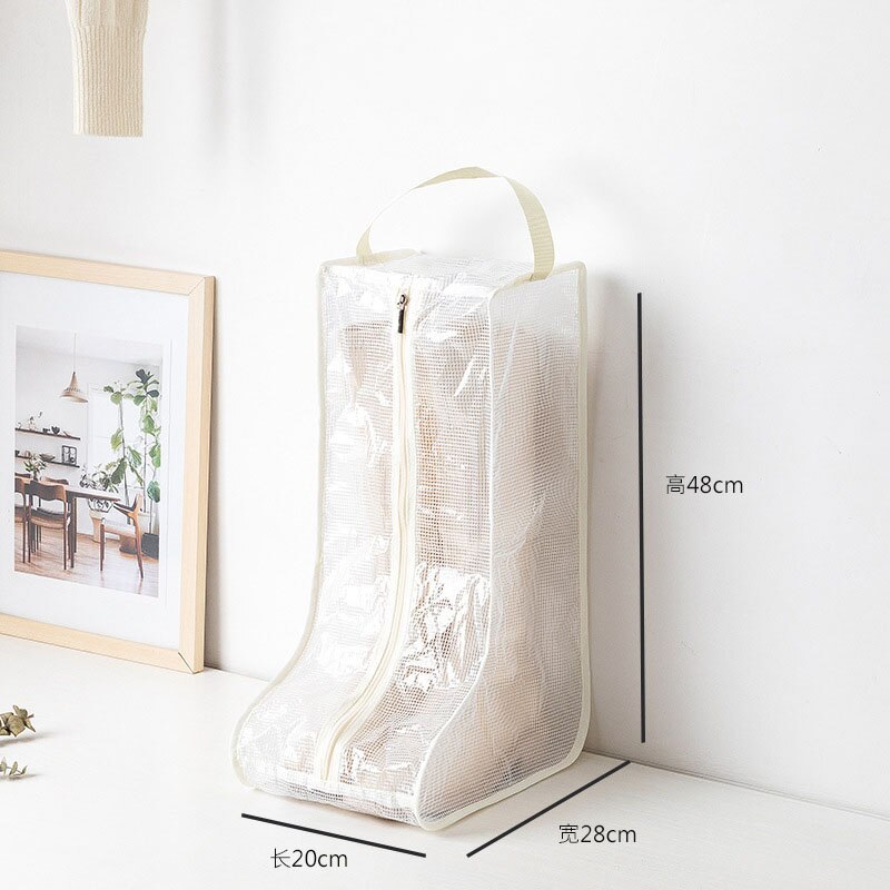 Dust-proof Rain Boots Storage Bag Portable Shoes Organizer Zipper Pouch Travel Shoes Protection Holder Bag Closet Organizer Bag