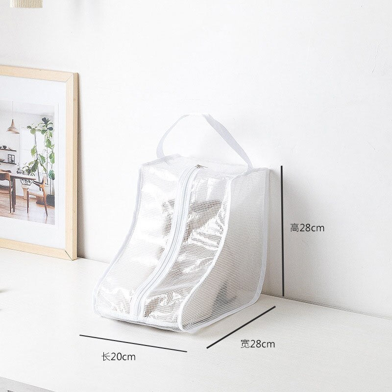 Dust-proof Rain Boots Storage Bag Portable Shoes Organizer Zipper Pouch Travel Shoes Protection Holder Bag Closet Organizer Bag