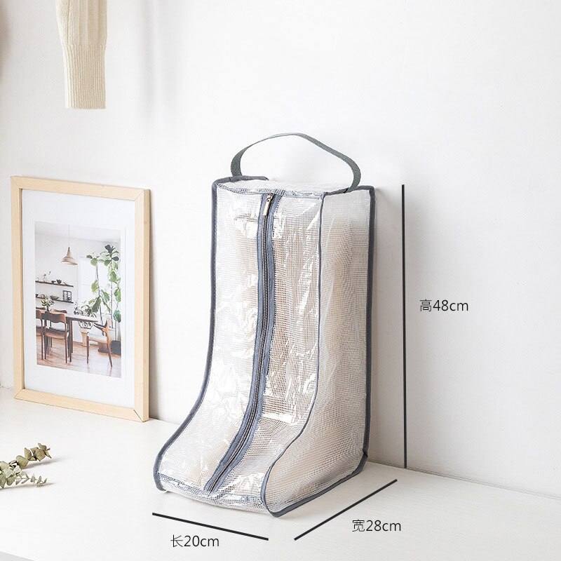 Dust-proof Rain Boots Storage Bag Portable Shoes Organizer Zipper Pouch Travel Shoes Protection Holder Bag Closet Organizer Bag