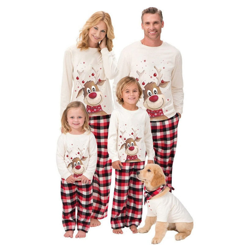 Family Christmas Pajamas Matching 2022 Mother Kids Baby Pyjamas Clothes Set Look Sleepwear Mother And Daughter Father Son Outfit