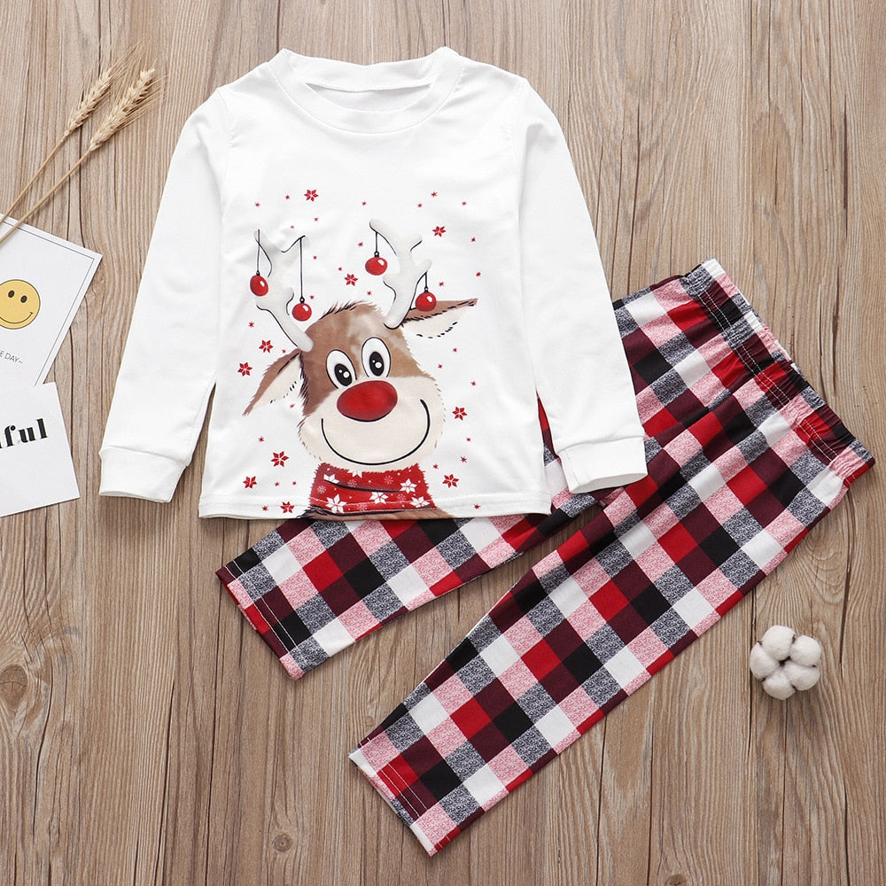 Family Christmas Pajamas Matching 2022 Mother Kids Baby Pyjamas Clothes Set Look Sleepwear Mother And Daughter Father Son Outfit