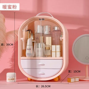 Fashion Big Capacity Cosmetic Storage Box Waterproof Dustproof Bathroom Desktop Beauty Makeup Organizer Skin Care Storage Drawer