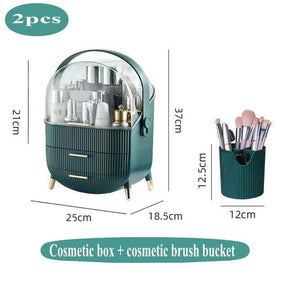 Fashion Big Capacity Cosmetic Storage Box Waterproof Dustproof Bathroom Desktop Beauty Makeup Organizer Skin Care Storage Drawer