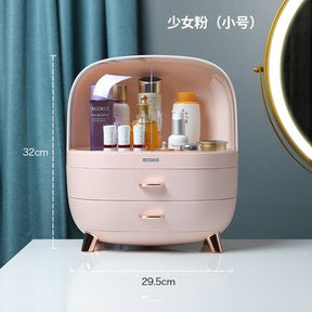 Fashion Big Capacity Cosmetic Storage Box Waterproof Dustproof Bathroom Desktop Beauty Makeup Organizer Skin Care Storage Drawer