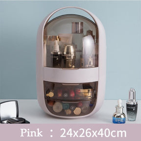 Fashion Big Capacity Cosmetic Storage Box Waterproof Dustproof Bathroom Desktop Beauty Makeup Organizer Skin Care Storage Drawer