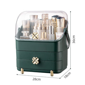 Fashion Big Capacity Cosmetic Storage Box Waterproof Dustproof Bathroom Desktop Beauty Makeup Organizer Skin Care Storage Drawer