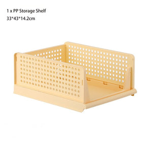 Foldable Clothes Organizer 2022 Wardrobe Storage Drawer Closet Layered Box Separator Partitions Rack Kitchen Bathroom Shelf