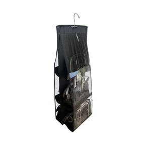 For Wardrobe Closet Transparent Storage Bag Hanging Handbag Organizer Door Wall Clear Sundry Shoe Bag with Hanger Pouch