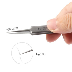 German Ultra-fine No. 5 Cell Pimples Blackhead Clip Tweezers Beauty Salon Special Scraping &amp; Closing Artifact Acne Needle Tools